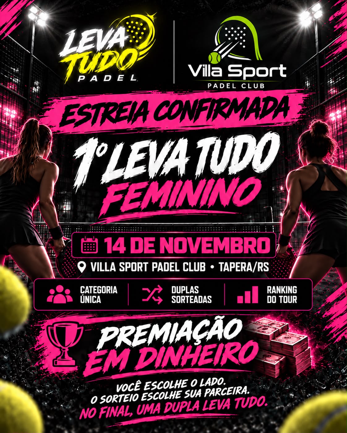 LEVA TUDO FEMININO - 1ª EDIÇÃO